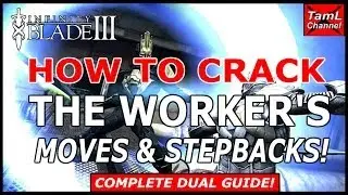 Infinity Blade 3: HOW TO CRACK WORKER OF SECRETS MOVES & STEPBACKS! (DUAL GUIDE)