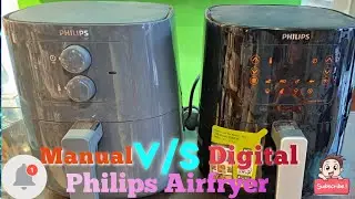 PHILIPS MANUAL V/S DIGITAL AIRFRYER DEMO | #PHILIPS #airfryer #Demo