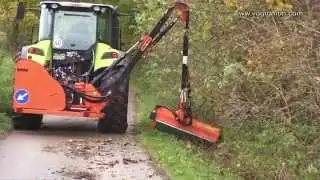 Seitenmulcher mit besonders flexiblem Arm - Tifermec Serie K und LRS Asts&auml;ge