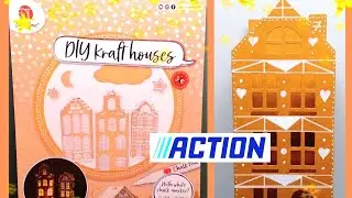 DIY Kraft Houses von Action als Adventskalender ❣️
