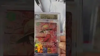 Red Manga Luffy BGS 10 #onepiece #cards #tcg #unboxing #fyp#ybrap