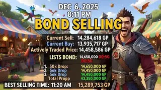 💥 Bonds Dropping Fast &ndash; 3 Sold at 14.45M for 43.35M Profit! 😱 12/6/25 OSRS Flip