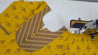 Easy and beautiful neck design cutting and stitching for chudithar 