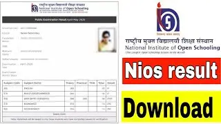 NIOS RESULT 2022|nios april result 2022|nios results|nios 12th result|nios result 2022|nios10 result