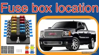 The fuse box location on a 2011 GMC Sierra