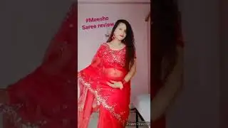 #Meesho mirror work saree review