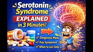 Serotonin Syndrome Explained in 3 Minutes (Medications You Should Watch For)