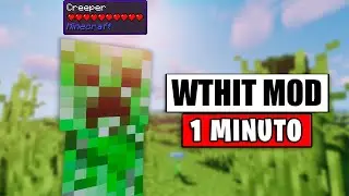 WTHIT MOD MINECRAFT | INDICADOR de VIDA e INFORMACION en 1 MINUTO ⏰