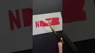 Drawing NETFLIX logo#Marker#Asmr#Satisfying#next Logo?