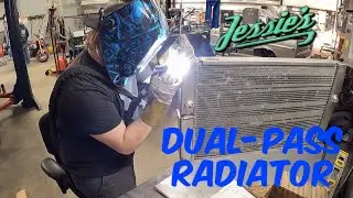 Modifying a single core radiator to a dual core