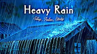 Pouring Rain on Roof ASMR for Sleep & Stress Relief 🌧️ Calm Rain Aura #deepsleep #asmr #relaxing