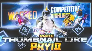 How to Make 🔥Thumbnail Like⭐ @PAYIOFF | Pubg Montage Thumbnail | XGen &bull; snake