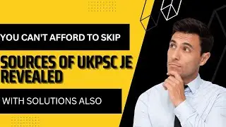 Sources and solutions UKPSC JE 2022 paper-II || solutions|| Q.1 to Q.60 #ukpsc_je #jecivil