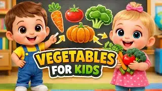 Learn Vegetables Name for Kids | Vegetable Names with Cute Baby Teacher & Student 
