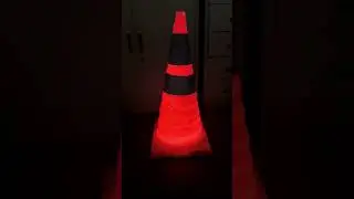 Bright Folding Traffic Cones easy to carry