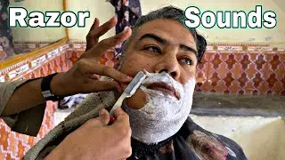 ASMR Shaving Bliss: Soothing Brush & Blade with Sleepy Calm