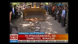 UB: 70 ipinagbabawal na tambutso, winasak