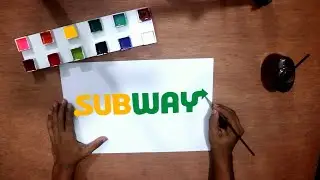 How to draw the Subway logo