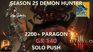 Diablo III - S25 - Demon Hunter Greater Rift 140 - Solo Push