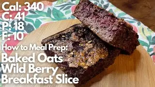 This easy Meal Prep saves time and money every morning | Mix Berry Baked Oats Breakfast Slice Recipe