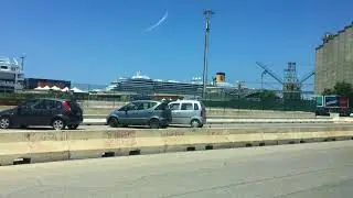 bari port cruise ship msc  taxi