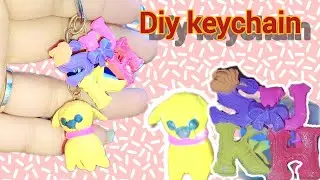 Diy keychains ! 🐕 Clay keychain for gift #viral #like #diy #crafte #shorts #trending 
