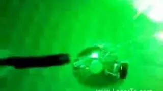Bright show of green laser pointer from laserto.com
