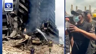 Fire Outbreak: Sanwo-Olu Visits GNI Building