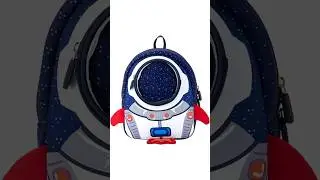 Rocket-Themed Anti-Lost Toddler Backpack 🚀 | Safe & Stylish Kids Daypack #RocketBackpack