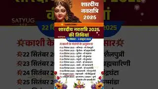 Shardiya Navratri 2025 Date Time | Durga Puja 2025 Dates | Sharadiya Navratri 2025 Ashtami Navami...