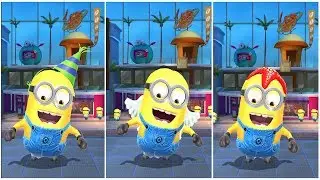 Despicable Me 3 Minion Racing - Angel Minion vs Partier Minion and Starfish Minion - Amazing Minions