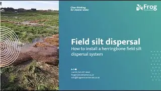 Herringbone field dispersal of silt
