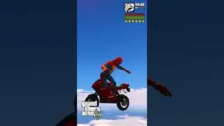 GTA 5 Spiderman Jumps From Building Carrying Motorcycle #gta #gtaonline #spiderman #automobile