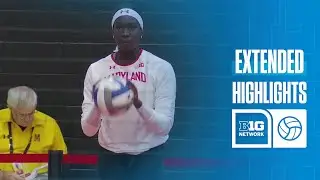 Delaware State at Maryland | EXTENDED HIGHLIGHTS | Big Ten Volleyball | 09/10/2025