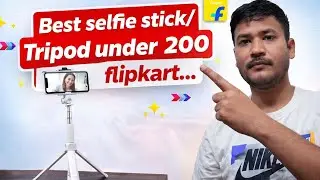 Best Selfie Stick + Tripod Under ₹200 😱| Flipkart Affordable Gadget 🔥 #tripod #selfie #flipkart#gear