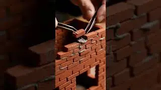 Miniature Villa Build &ndash; Part 71 | Build additional miniature brick layers (Macro ASMR)