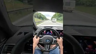 The Best EV Car! BMW i4 M50 544PS TopSpeed Pull on Autobahn