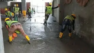 Concrete Floor Hardener/ Finishing of Concrete  Screed /Hardener Application