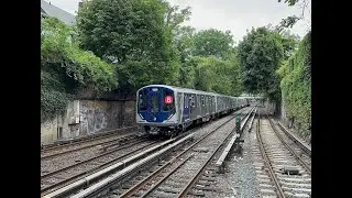 MTA NYC Subway Kawasaki R211 B Train @ Newkirk Plaza & Kings Highway (8/1/25)
