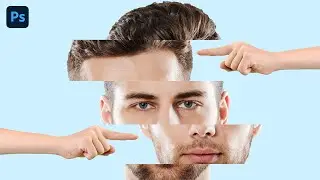 Face slide effect in Photoshop (Easy Tricks) graphllly 93