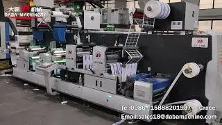 DBGS-370D DABA MACHINERY label finished machine with double printing unit and 2 die cutting unit