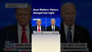 Jesse Watters: The CNN Presidential Debate was over 13 minutes in #shorts