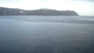 Landing at Little Diomede Island, Alaska