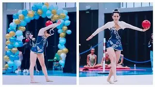 🦋ma 1er compétition de gymnastique rythmique ballon🤸‍♀️dimanche 5 février 2023🦋