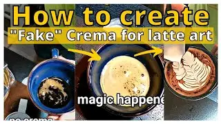 How do you make crema without a machine?