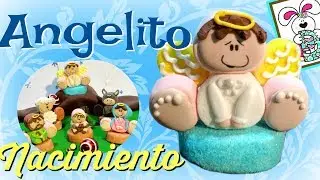 Como hacer un NACIMIENTO de BOMBÓN (6/6) - ANGELITO - Bomgoletas - Navidad 2017