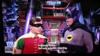 Batman and Robin solve the Riddler's challenging riddles
