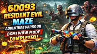 60093 😱 Resident Evil Maze Adventure Parkour | BGMI WOW Mode COMPLETED