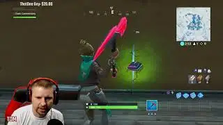 Fortnite Fortbyte #94 Location Accessible using Scarlet Scythe to smash Blue Canoe under Frozen Lake
