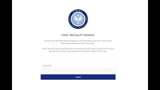 CMAC Specialty Search - Booking Medical Assessments in 60 Seconds.
